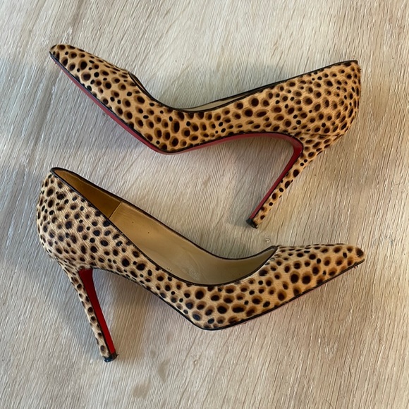 Louboutin Pigalle 100MM Jungle Cheetah - 37.5 - Picture 5 of 8
